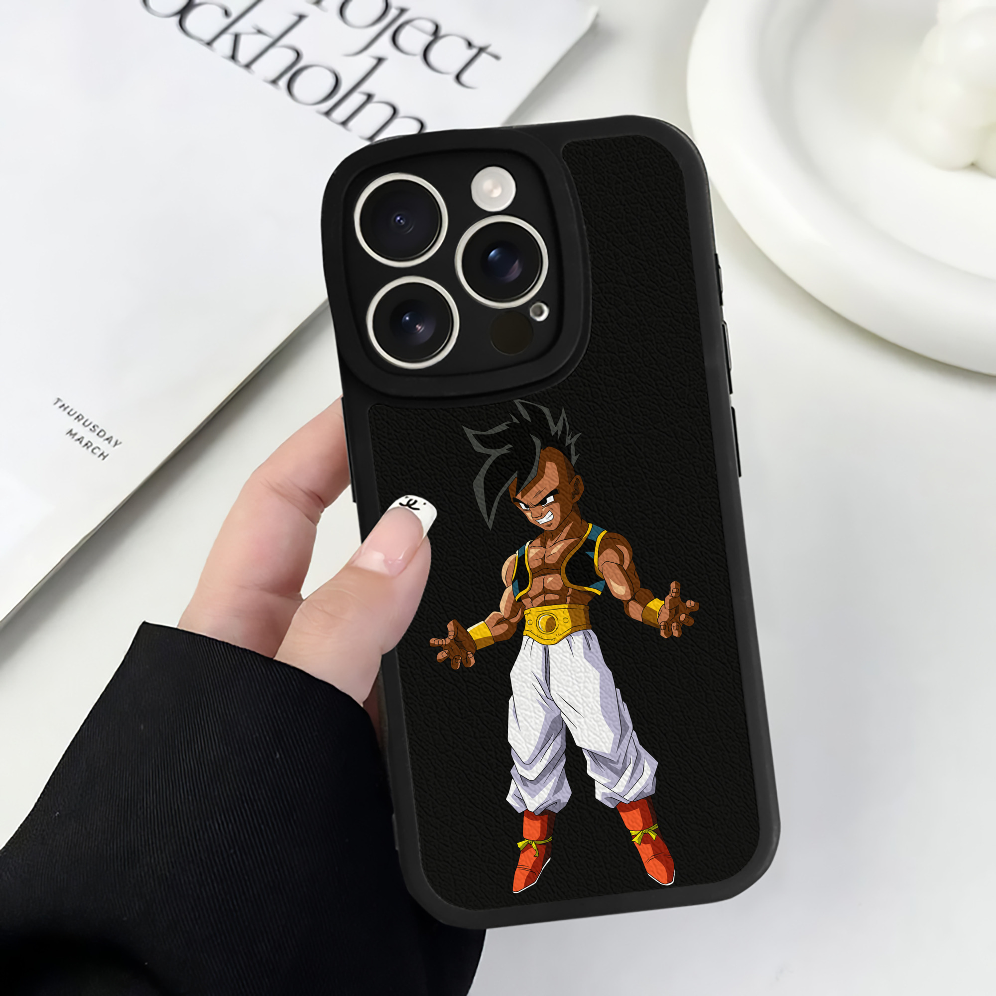 （画像用） ドラゴンボール DRAGON BALL 【iPhone 16シリーズ対応】シリコンスマホケース（レザー調） 材質：シリコン